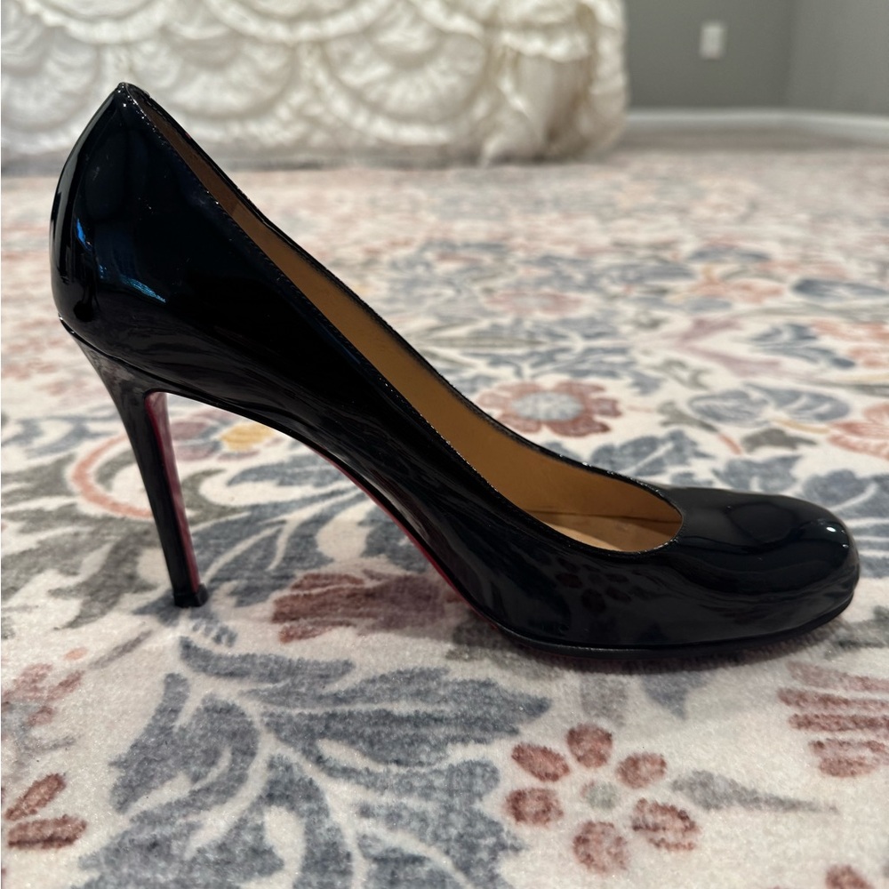 Louboutin Simple Pump 100mm Black Patent - Picture 6 of 11